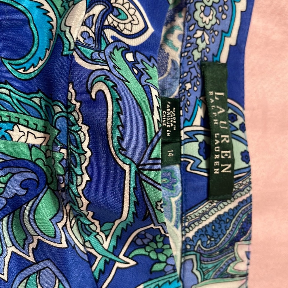 Silk Ralph Lauren wide leg pants. Measurements provided per request